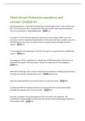 Short-Circuit Protection questions and&NewLine;answers Graded A&plus;