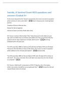 Suicide&comma; A Sentinel Event HESI questions and&NewLine;answers Graded A&plus;