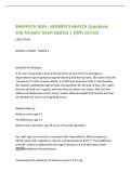SHERPATH NGN - WOMEN'S HEALTH Questions&NewLine;and Answers latest Update &vert; 100&percnt; Correct