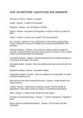 QTM 100-MIDTERM 1QUESTIONS AND ANSWERS