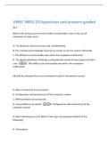 UWEC NRSG 257questions and answers graded&NewLine;A&plus;