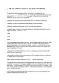 QTM 100 EXAM 2 QUESTIONS AND ANSWERS