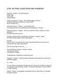 QTM 100 FINAL QUESTIONS AND ANSWERS