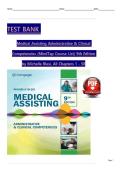 Medical Assisting &ndash; Administrative & Clinical Competencies&comma; 9th Edition &lpar;MindTap Course List&rpar; &ndash; Complete Test Bank&NewLine;