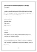 ISDS 3110 FINAL EXAM GUIDE Practice Questions 100
