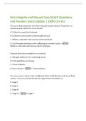 Skin Integrity and Wound Care NCLEX Questions&NewLine;and Answers latest Update &vert; 100&percnt; Correct&NewLine;The nurse determines that the client's wound may be infected&period; To perform an&NewLine;aerobic wound culture the nurse should&colon;&NewLine;A&period; Collect the superficial drainage&NewLine;B&period; C