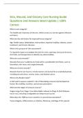 Skin&comma; Wound&comma; and Ostomy Care Nursing Guide&NewLine;Questions and Answers latest Update &vert; 100&percnt;&NewLine;Correct