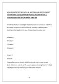 NFPA-99 PRACTICE TEST 2026 WITH 40&plus; QUESTIONS AND VERIFIED CORRECT ANSWERS