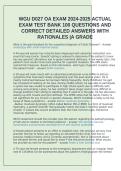 WGU D027 OA Exam Questions and Answers Complete Study Guide and Revision Pack for Objective Assessment