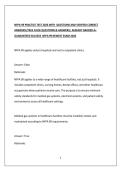 NFPA-99 PRACTICE TEST 2026 WITH QUESTIONS AND VERIFIED CORRECT ANSWERS