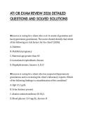 ATI OB EXAM REVIEW 2026 DETAILED&NewLine;QUESTIONS AND SOLVED SOLUTIONS