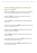 soc 101 readings guide part 1 questions and&NewLine;answers Graded A&plus;