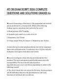 ATI OB EXAM SCRIPT 2026 COMPLETE&NewLine;QUESTIONS AND SOLUTIONS GRADED A&plus;&NewLine;