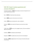 SOC 101 -Exam 1 review questions and&NewLine;answers Graded A&plus;