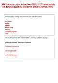 NRA Instructors class  Actual Exam 2026 -2027 Latest update &NewLine;with complete questions and correct answersverified 100&percnt; 