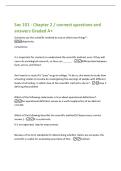 Soc 101 - Chapter 2 &sol; connect questions and&NewLine;answers Graded A&plus;