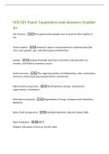 SOC101 Exam 1questions and answers Graded&NewLine;A&plus;