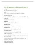 SOC101 questions and answers Graded A&plus;