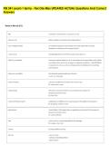 FIN 341 exam 1 terms - Fier Ole Miss UPDATED ACTUAL Questions And Correct &NewLine;Answers 