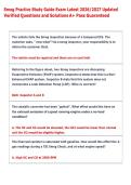 Smog Practice Study Guide Exam Latest 2026&sol;2027 Updated &NewLine;Verified Questions and Solutions A&plus; Pass Guaranteed 