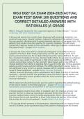 WGU D027 Objective Assessment OA Exam Questions and Answers Complete Study Guide and Revision Pack