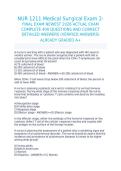 NUR 1211 Medical Surgical Exam 2 Final Exam 2026 400 Questions and Answers Study Guide