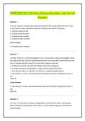 HONDROS NUR 245 Exam Review Questions and Correct Answers