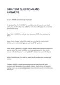 SIDA TEST QUESTIONS AND ANSWERS