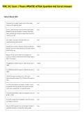 FINC 341 Exam 1 Theory UPDATED ACTUAL Questions And Correct Answers 