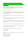 NRSG 3323 Advanced Assessments Modules 5-9 Final Exam with Complete Solutions&period;