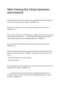 SIDA Training Part 3 Exam Questions and Answers
