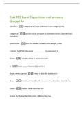 Stat 201 Exam 1 questions and answers&NewLine;Graded A&plus;