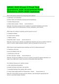 NRSG 3323 Exam 2 Final Test Questions with Guaranteed Pass Solutions 2025-2026 Updated&period;
