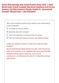 Evolve Pharmacology Hesi Actual Practice Exam 2026 &vert; Most &NewLine;Recent Exam Actual Complete Real Exam Questions And Correct &NewLine;Answers &lpar;Verified Answers&rpar; Already Graded A&plus; &vert;Guaranteed &NewLine;Success&excl;&excl; Newest Exam &vert; Just Released&excl;&excl;