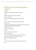 Stat 201 Exam 1 questions and answers&NewLine;Graded A&plus;