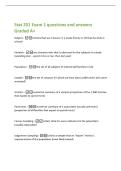 Stat 201 Exam 1 questions and answers&NewLine;Graded A&plus;