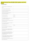FINC 341 Final Exam Theory UPDATED ACTUAL Questions And Correct &NewLine;Answers