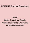 LEIK FNP Practice Questions PDF &vert; Family Nurse Practitioner Exam Prep & Review
