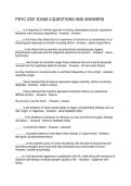 PSYC 2301 EXAM 4 QUESTIONS AND ANSWERS