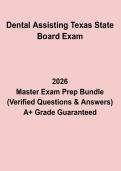 Dental Assisting Texas State Board Exam Practice Questions PDF &vert; RDA Licensing Exam Prep