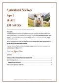 Grade 12 Agricultural Sciences &ndash; Paper 2 June Exam Study Notes &lpar;2026&rpar;