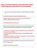 OSHA 10 Hour Test Exam 2025-2026 
