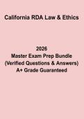 California RDA Law & Ethics Exam Prep PDF &vert; Dental Assistant Jurisprudence Study Guide