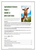 Grade 12 Agricultural Sciences &ndash; Paper 1 &lpar;June Exam&rpar; 2026