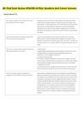 341 Final Exam Review UPDATED ACTUAL Questions And Correct Answers