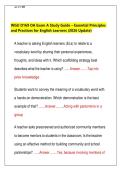 WGU D169 OA Exam A Study Guide &ndash; Essential Principles and Practices for English Learners &lpar;2026 Update&rpar;