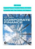 Test Bank for Corporate Finance&comma; 6th Canadian Edition by Jonathan Berk&comma; Peter DeMarzo - All Chapters 1 to 31 &vert;bComplete Solution &vert; Grade A&plus;&NewLine;