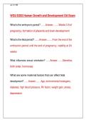 WGU D202 Human Growth and Development OA Exam Study Guide &ndash; Complete Solutions