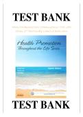 Health Promotion Throughout the Life Span 8th Edition Test Bank 2026 &ndash; Carole Lium Edelman Exam Questions with Verified Answers