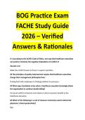 BOG Practice Exam FACHE Study Guide 2026 &ndash; Verified Answers & Rationales 